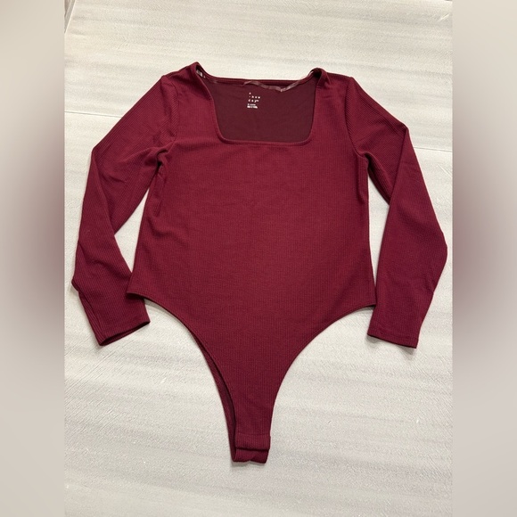 A. New Day Tops - A New Day Woman’s Ribbed Square Neck Bodysuit